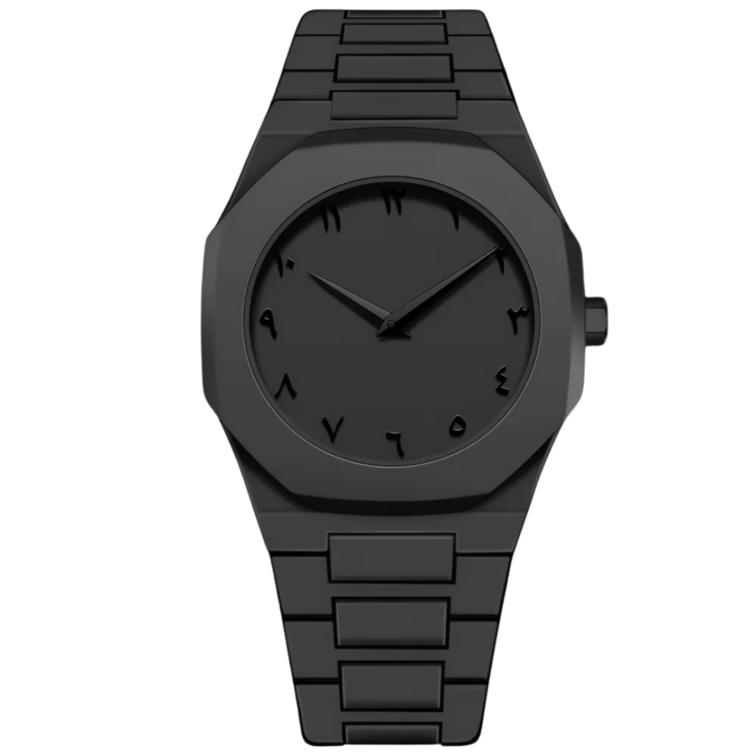 Black Arabic Aura Watch