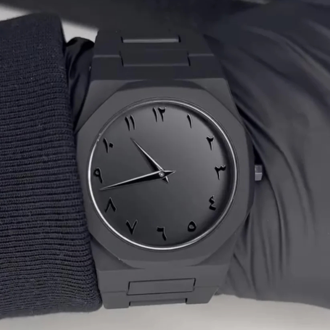 Black Arabic Aura Watch